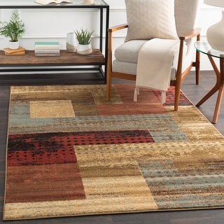 Home Dynamix Buffalo Southwest Rustic Area Rug, Brown/Red, 5'2x7'2,  Rectangular