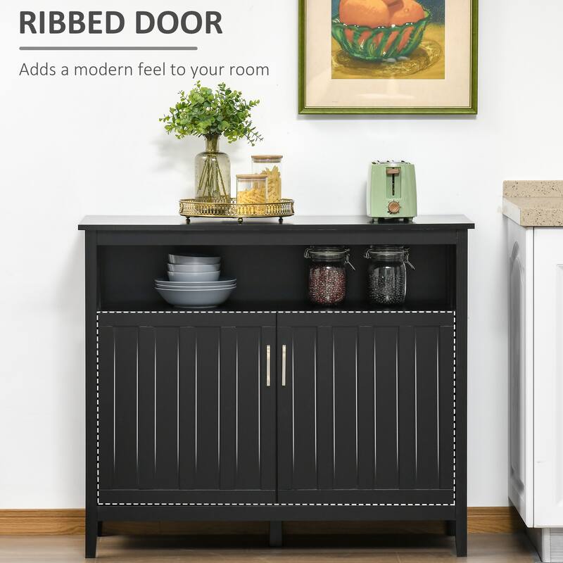 Featured Sideboard Buffet Cabinet with Adjustable Shelves, Console Cabinet Display Cabinet Pantry Cabinet