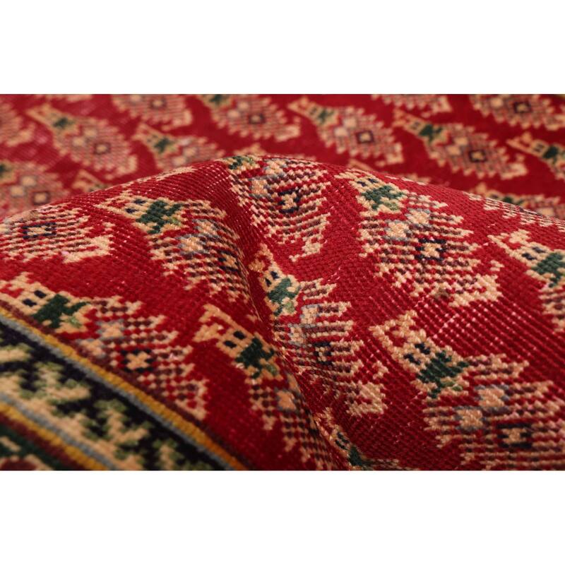ECARPETGALLERY Hand-knotted Anadol Vintage Red Wool Rug - 3'1 x 10'11