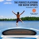 preview thumbnail 8 of 34, 10ft Inflatable Water Trampoline with Ladder and Pump for Lake or Pool