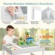 preview thumbnail 8 of 8, 3 in 1 Wooden Kids Table with Storage and Double-Sided Tabletop-White - 31.5” x 23.5” x 23”