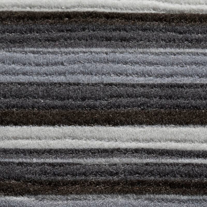 SoHome Smooth Step Striped Machine Washable Kitchen Mat, 24"x35"