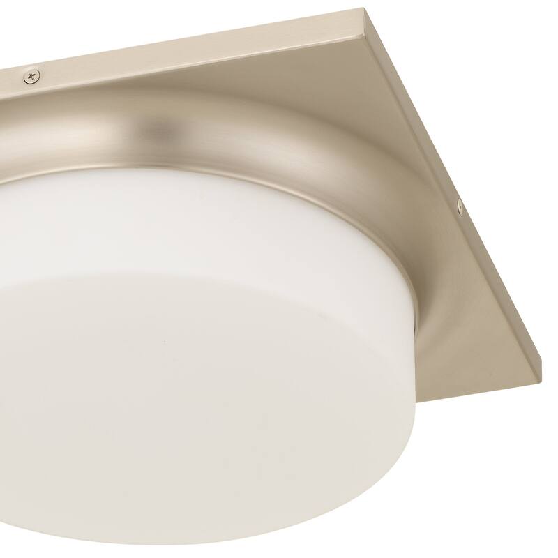 Aura 13" Brushed Nickel LED Flush Mount Ceiling Light