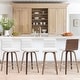 preview thumbnail 142 of 198, 26"/29" Faux Leather Swivel Bar/Counter Stools, Set of 2/3 Set of 4 - White - Counter Height