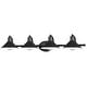 preview thumbnail 1 of 29, Akron 4-Light 38 in. W Bathroom Vanity Lighting Fixture, Metal Shade, Dimmable LED Compatible, Over the Mirror Mount Wall Sconce