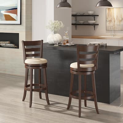 Rovinj Ladder Back 29"H Swivel Bar Stool