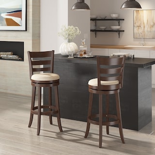 Rovinj Ladder Back 29"H Swivel Bar Stool
