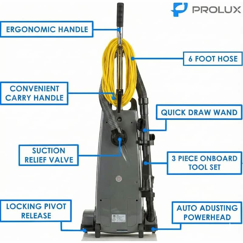 Prolux 6000 Upright HEPA Vacuum with 9 AMP Motor