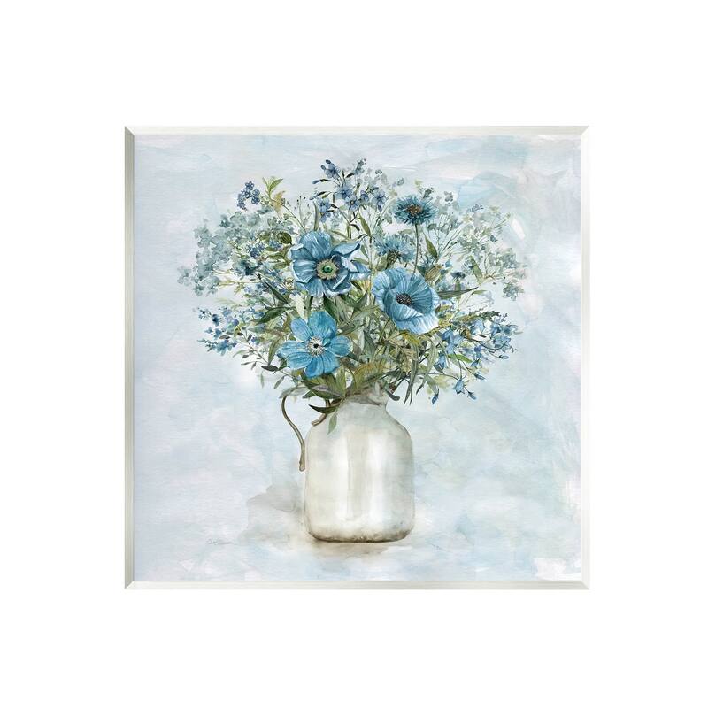 Stupell Mixed Geranium Bouquet Milk Pitcher Wall Plaque Art, Design by Carol Robinson - 12 x 12
