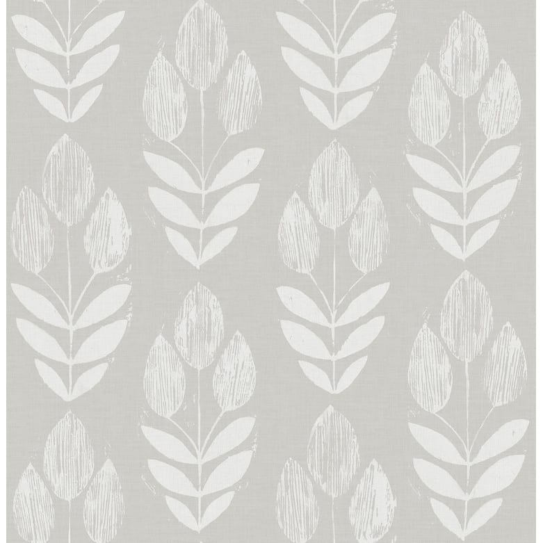 Chesapeake Garland Dove Block Tulip Wallpaper - 20.5in x 396in x 0.025in