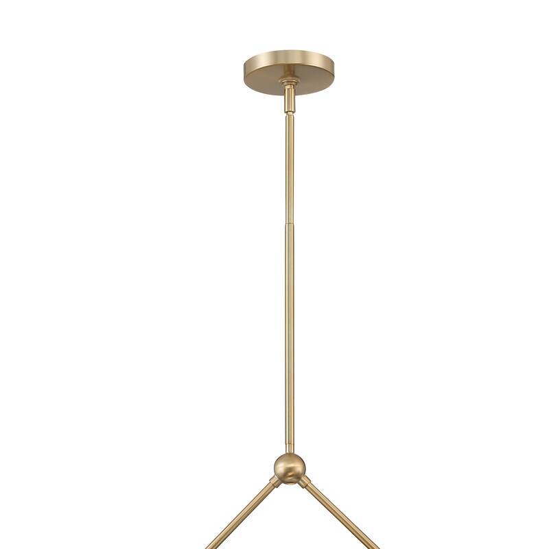 Xavier 2 Light Vibrant Gold Chandelier - 42"W x 15"H