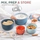 preview thumbnail 2 of 4, COOK WITH COLOR Prep Bowls with Lids- Wide and Deep Nesting Plastic Small Mixing Bowl Set with Lids, 12 Piece Set - Deep Bowls