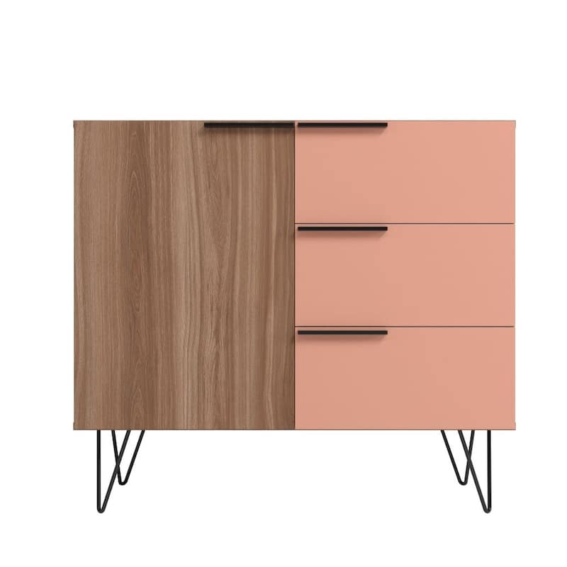 Manhattan Comfort Beekman 35.43 Dresser with 2 Shelves