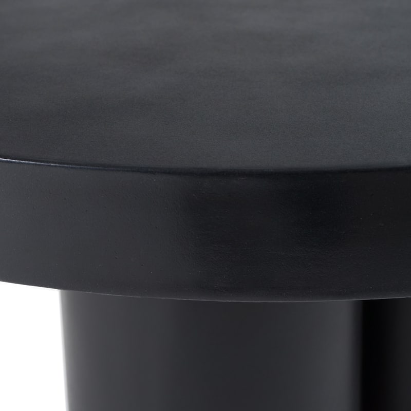 Modrest Bruni Modern Black Concrete Coffee Table