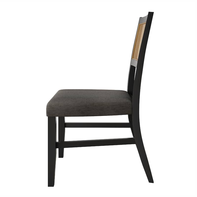 CraftPorch Contemporary 4-Piece Linen Wooden Dining Chair