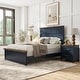 preview thumbnail 1 of 33, Furniture of America Althea Modern Farmhouse 3-Piece Wood Kids Panel Bedroom Set Blue - Full