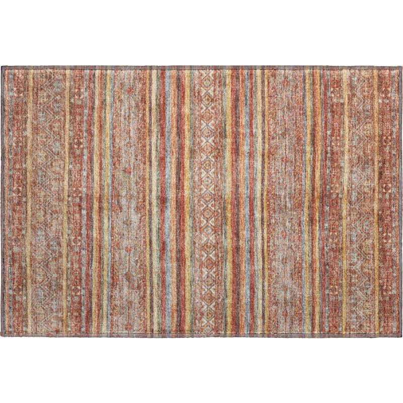 Premium Washable Super Soft Boho Stripes Mayfield Rug