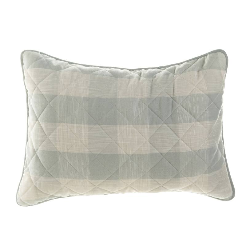 HULALA HOME 3 Piece Quilt Set with Plaid Patterns
