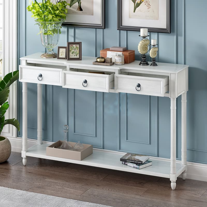 Modern Console Table Sofa Table with Drawers