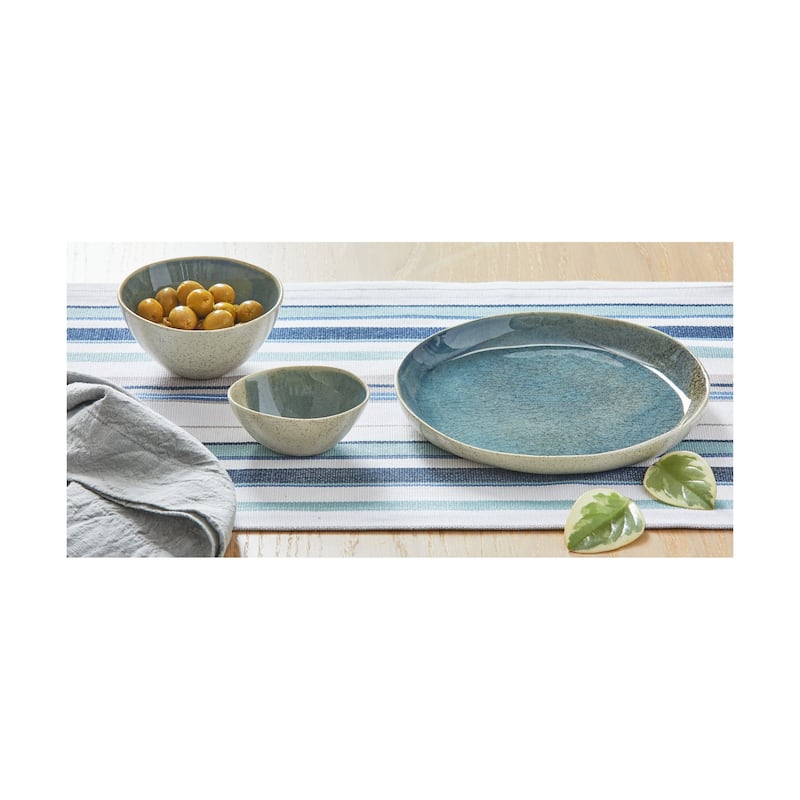 Montauk Blue Porcelain Snack Bowl 8oz Dishwasher Safe 2.5in H x 4.8in L x 4.64in W Perfect for Summer Dining