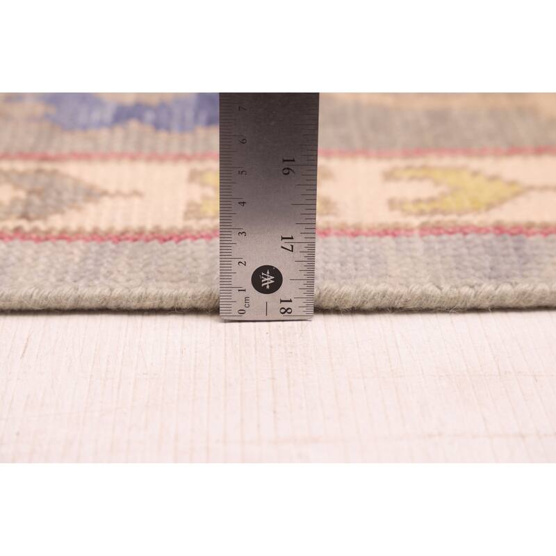 ECARPETGALLERY Hand-knotted Modern Oushak Grey Wool Rug - 7'11 x 9'11