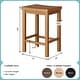 preview thumbnail 17 of 65, Now Furniture Solid Wood Backless Saddle Seat Counter Height Stool