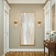 preview thumbnail 4 of 12, Mid-century Modern Gold 2-Light Cylinder Wall Sconce Glass Bathroom Vanity Light - L 13.4'' x W 5.5''