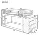 preview thumbnail 4 of 7, Twin over Twin Floor Bunk Bed with Movable Storage Cabinet, Include 4 Storage Drawers and 3 Shelves, Solid Wood Bunkbeds Frame