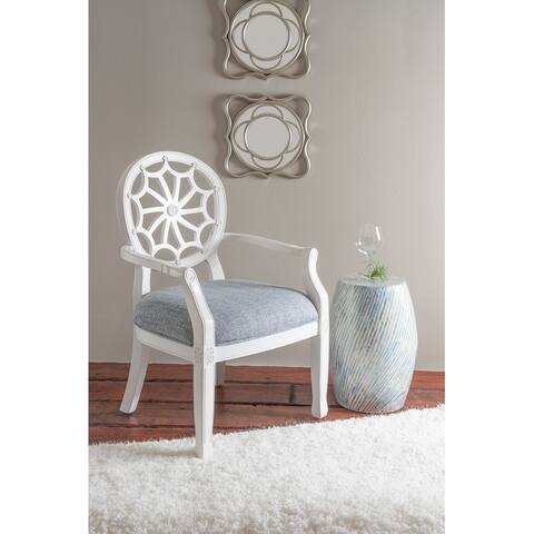 Oren White Accent Chair