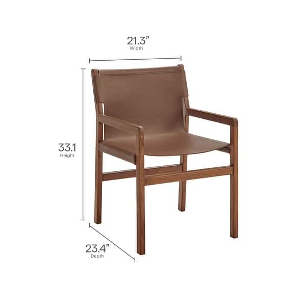 dimension image slide 0 of 2, Orín Leather Dining Chair