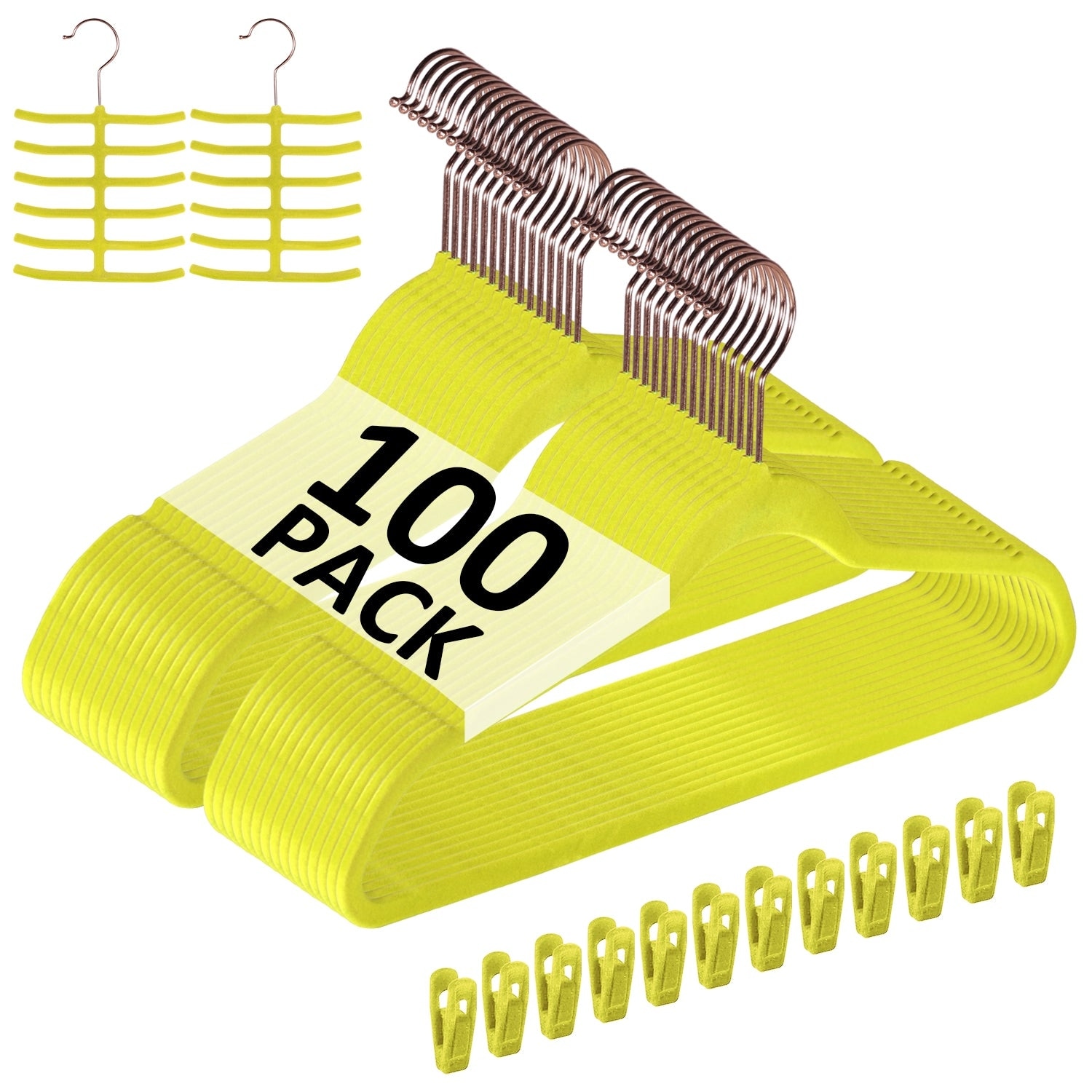 Premium Space Saving Velvet Hangers Holds Up To 10 Lbs, 30/50/60/100 Packs Option, Clothes Hangers