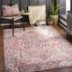 Adenia Vintage Medallion Printed Area Rug - 2'6" x 7'6" Runner - Blush