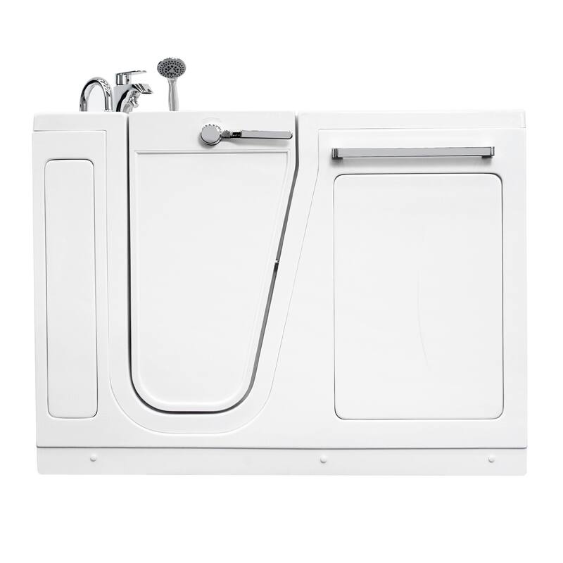 Ella Zen Acrylic Hydro Massage Walk in Tub 30"x52", 2 Piece Faucet