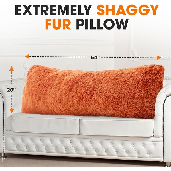 Shaggy body pillow discount