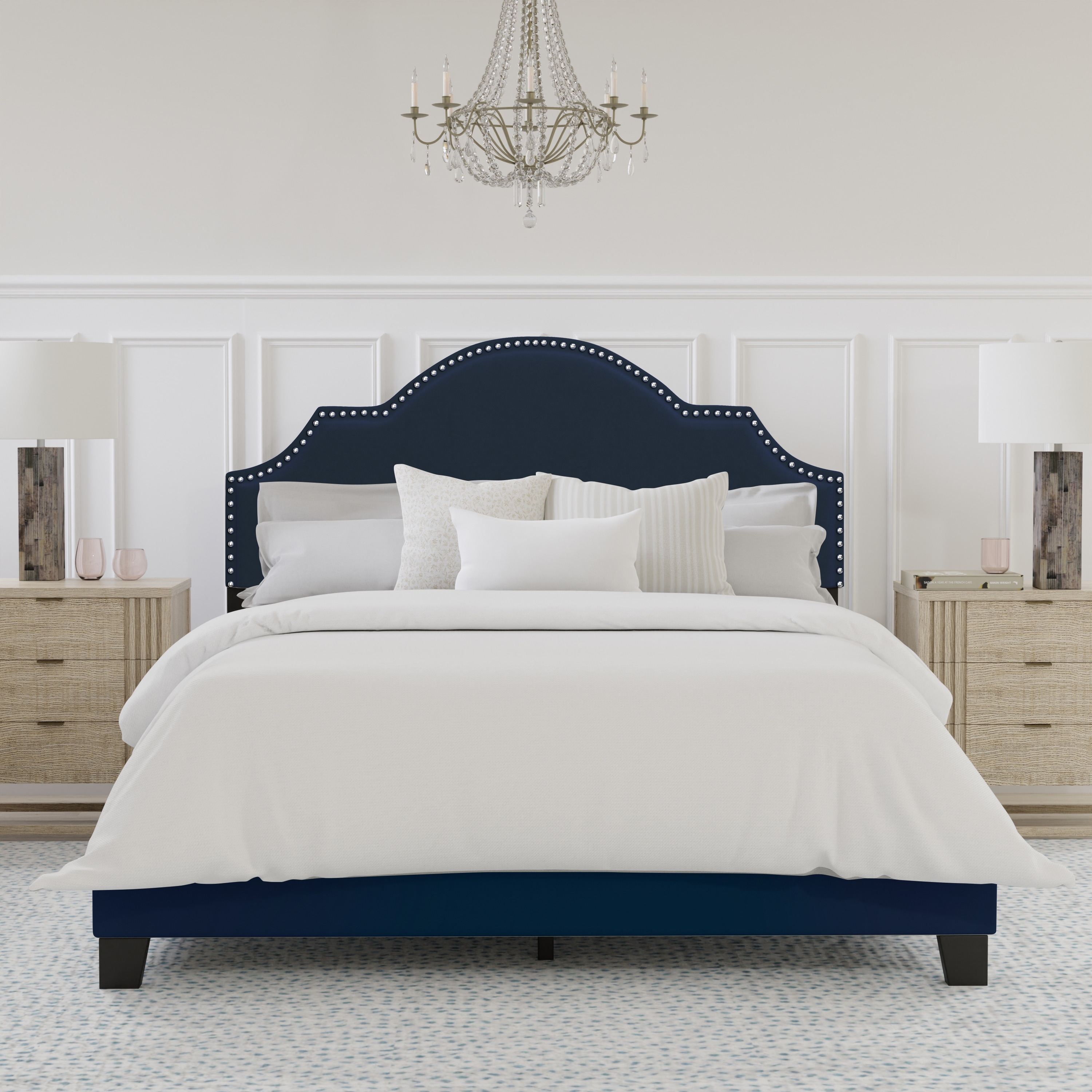 Hillsdale Cynthia Wood Upholstered Bed