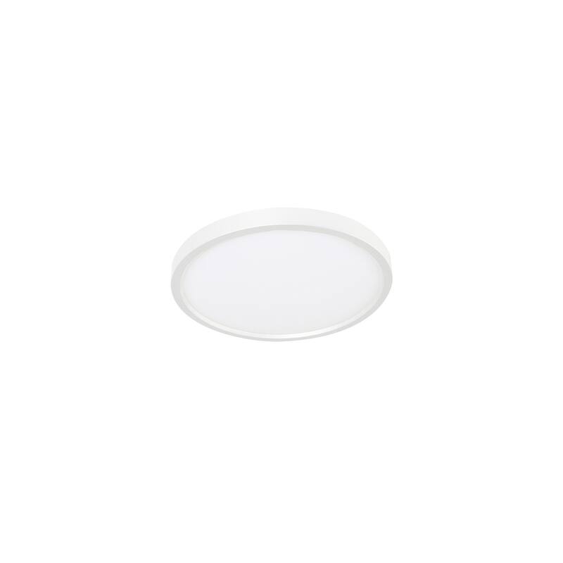 AFX EGRF08LAJD5 Edge Round 8" Wide LED Flush Mount Ceiling Fixture - White