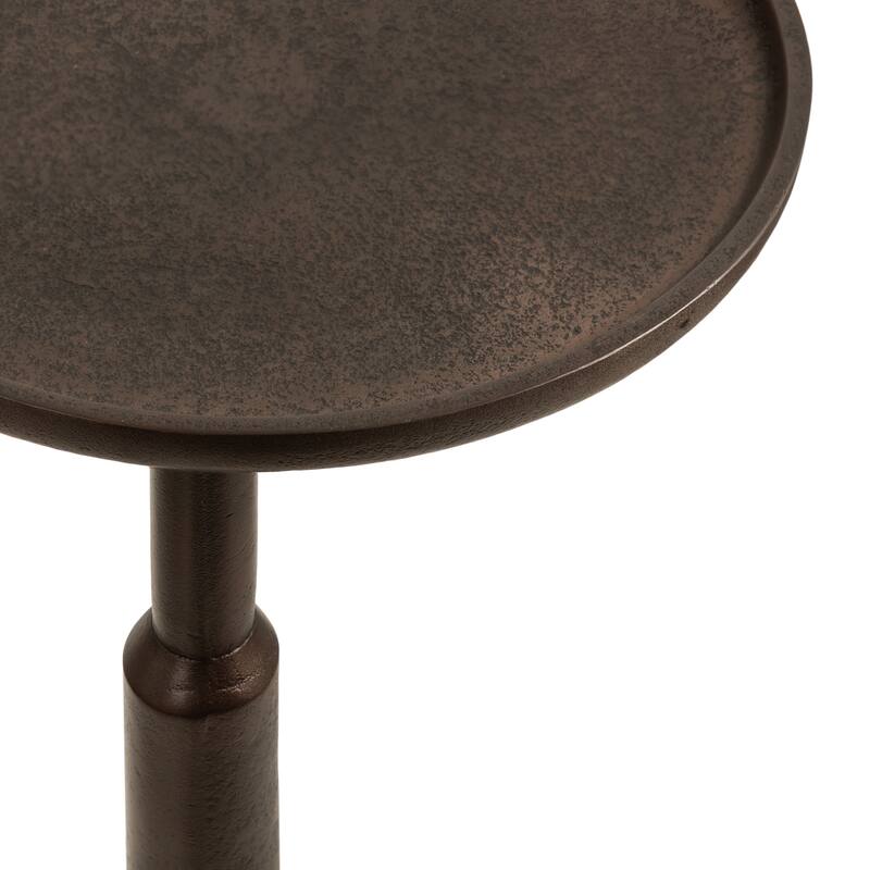 Kate and Laurel Truxton Pedestal Metal Table