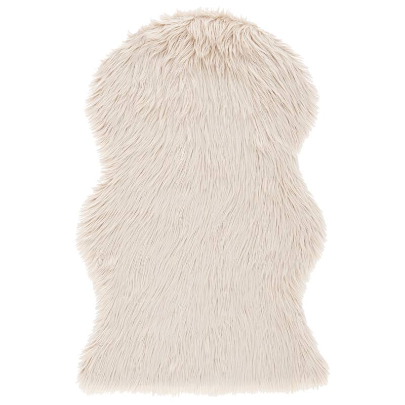SAFAVIEH Faux Sheep Skin Shona 2.4-inch Thick Rug