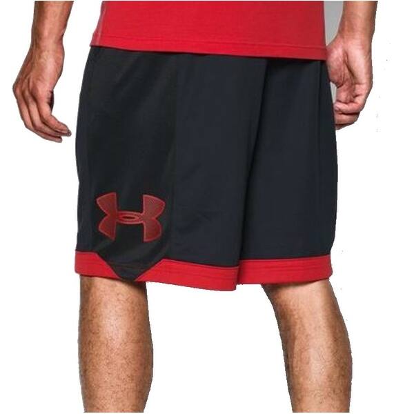 Shop Under Armour New Black Red Mens Small S Loose Fit Basketball Shorts Overstock 17956269