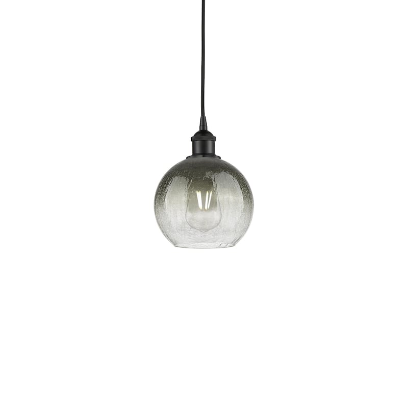Innovations Lighting 616-1P-11-8 Brookhaven Globe Pendant Brookhaven - Matte Black / Slate