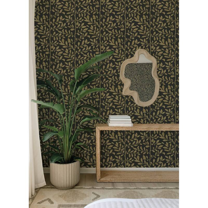 A-Street Prints Sagecrest Black Sapling Wallpaper