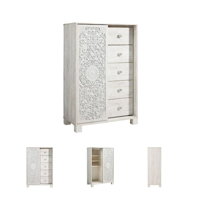Paxberry Dressing Chest - Traditional Style - Whitewash