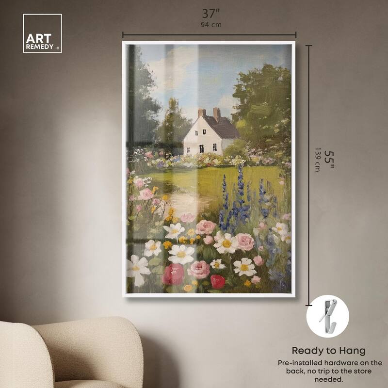 Floral Farmhouse I Shadowbox by Art Remedy