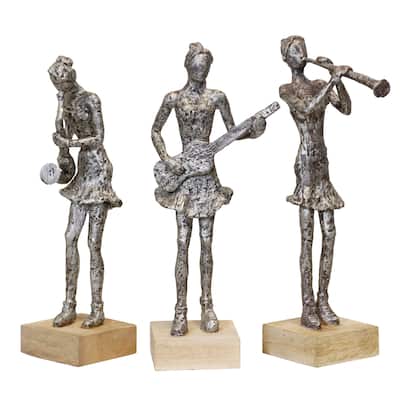 StyleCraft Musician Ladies - Antique Silver - Set of 3