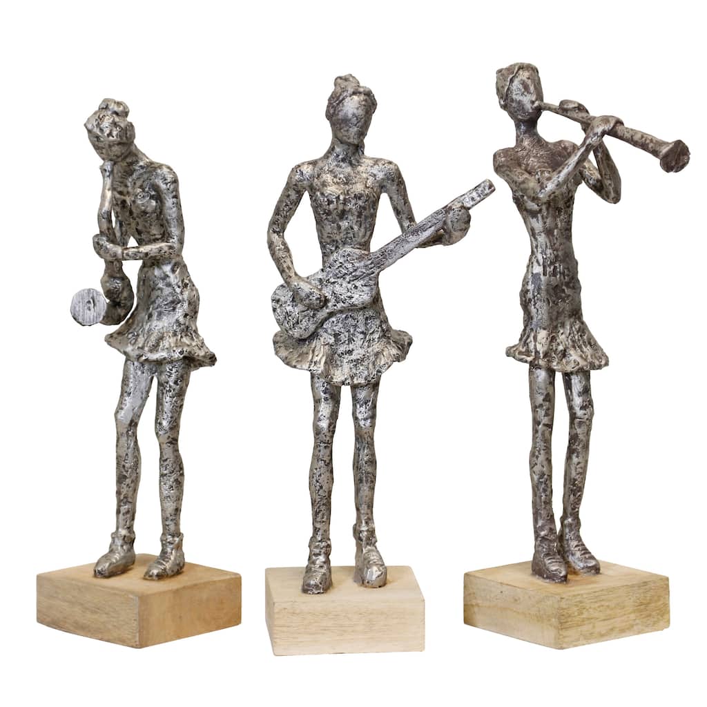 StyleCraft Musician Ladies - Antique Silver - Set of 3