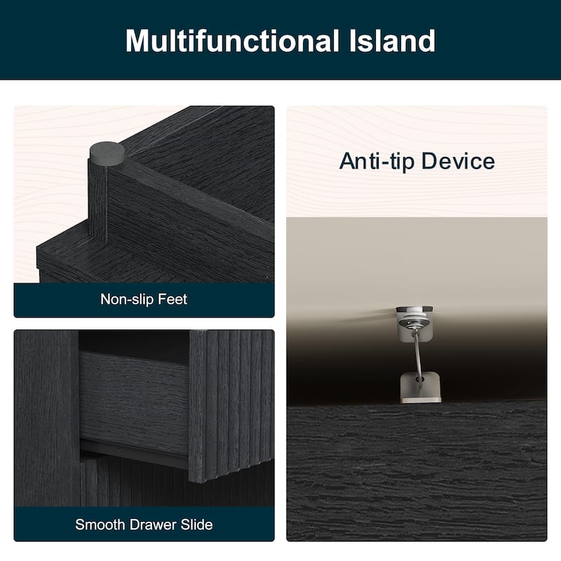 3-Drawer Nightstand for Bedroom