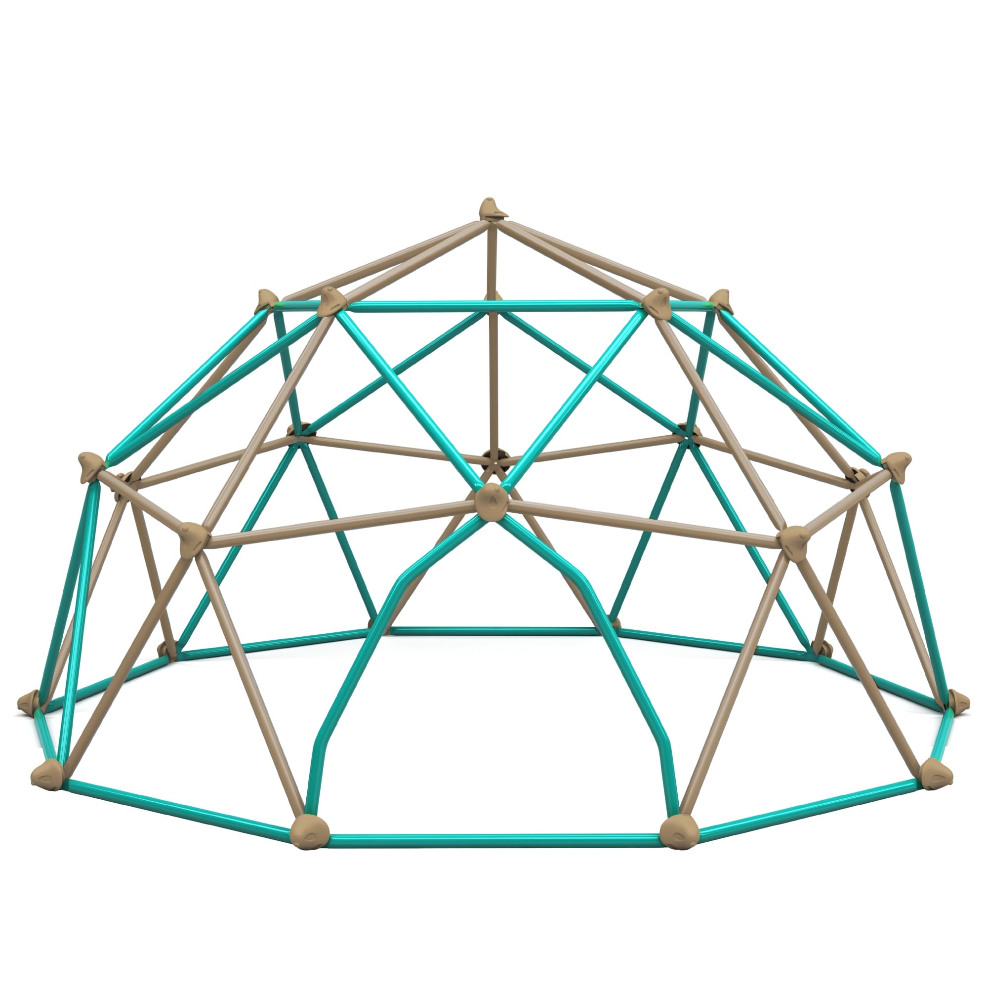 12ft Geometric Dome Climber Play Center, Kids Climbing Dome Tower, Rust & UV Resistant Steel Supporting 1000 LBS