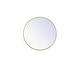 preview thumbnail 39 of 186, Carson Carrington Labbemala Metal Frame Round Mirror