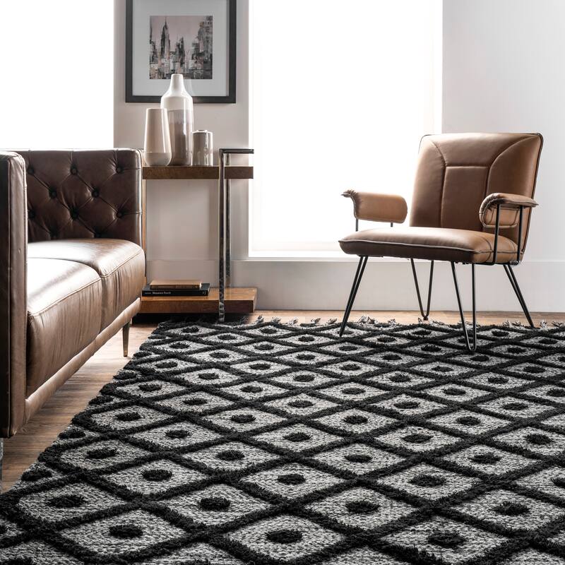 Nuloom Jinny Moroccan Wool Tasseled Area Rug