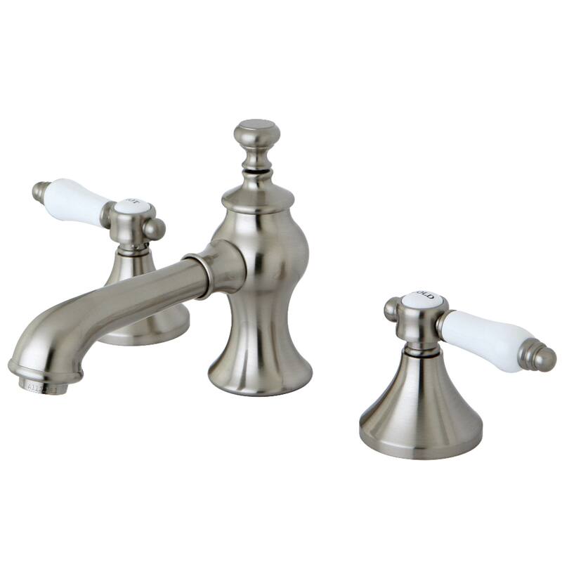 Bel-Air Widespread Bathroom Faucet with Brass Pop-Up - Brushed Nickel